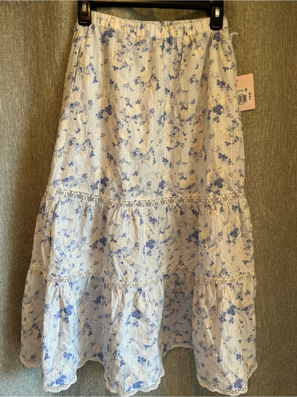 LoveShackFancy x Target Girls' Isla Everblooming Rosettes Tiered Maxi Skirt